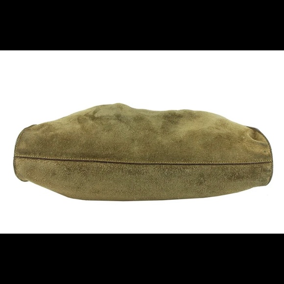 Gucci Suede Green Moss Bag - Picture 4 of 16